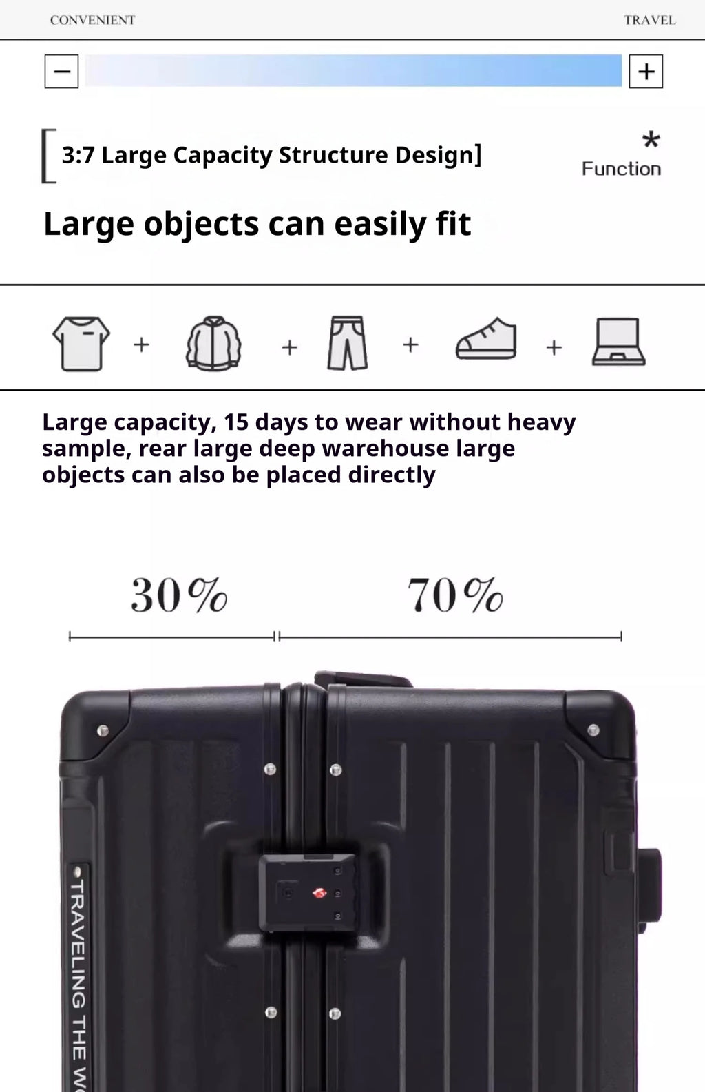 2025 New Suitcase Large Capacity Travel Password Box Registration Box 20/24/26/28/30-inch Trolley Box Men's And Women's Suitcase