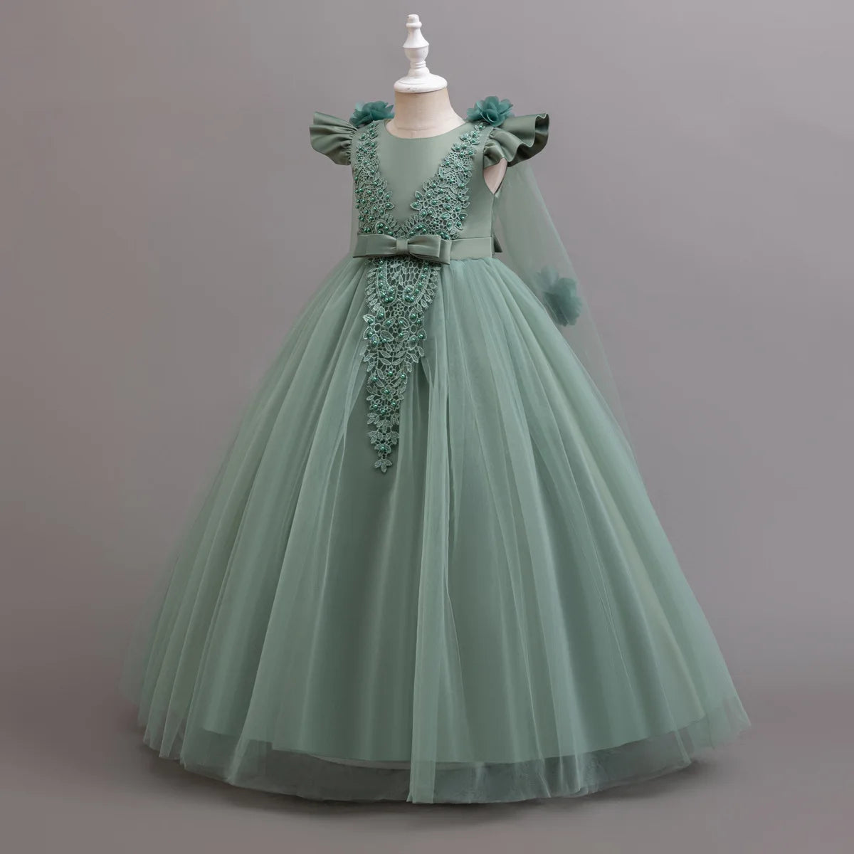 4-12 years old Dress up dance party girl dress tulle girl wedding dress elegant girl party dress kids Christmas dress