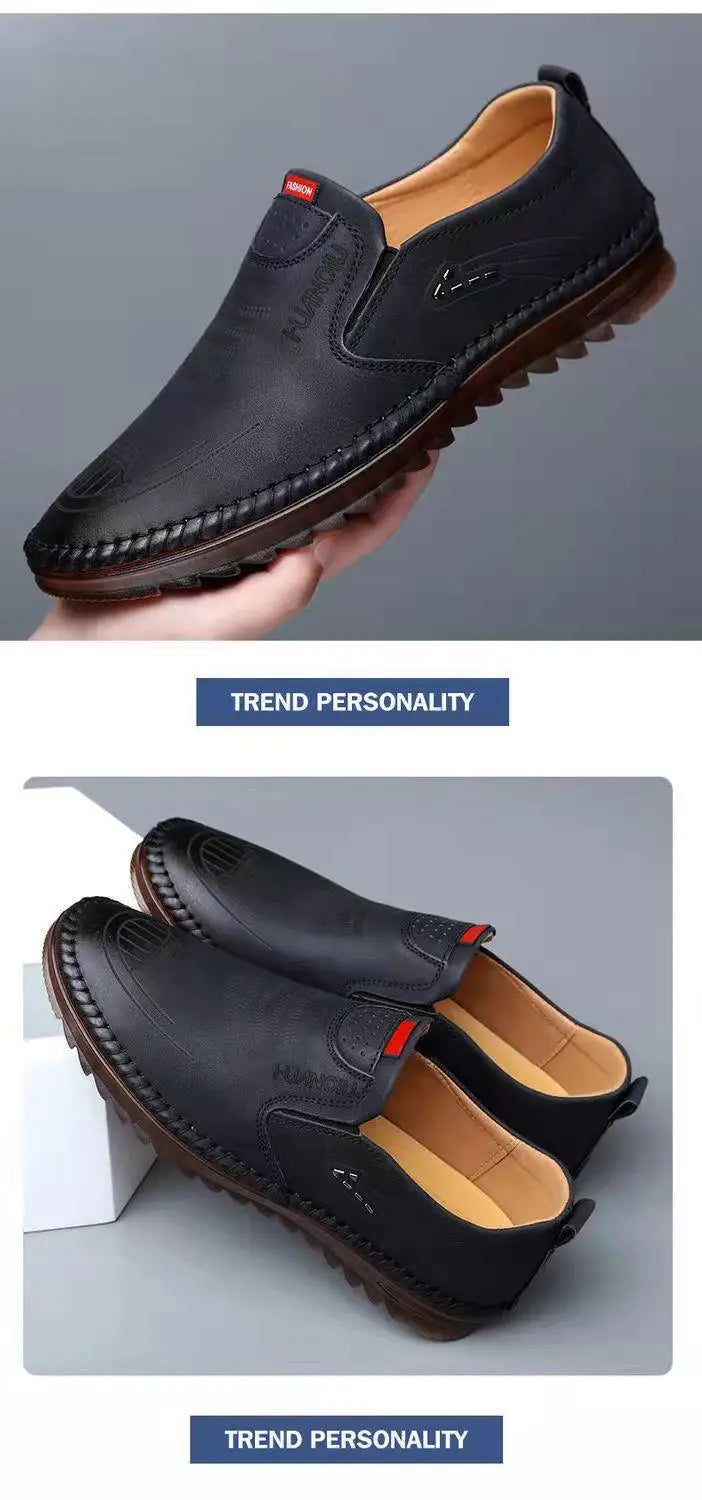 Fashion Men Loafers Lightweight Men's Driving Shoes Brand Anti-Slip Comfortable Flat Shoes Designer Rubber Sole Breathable Shoes