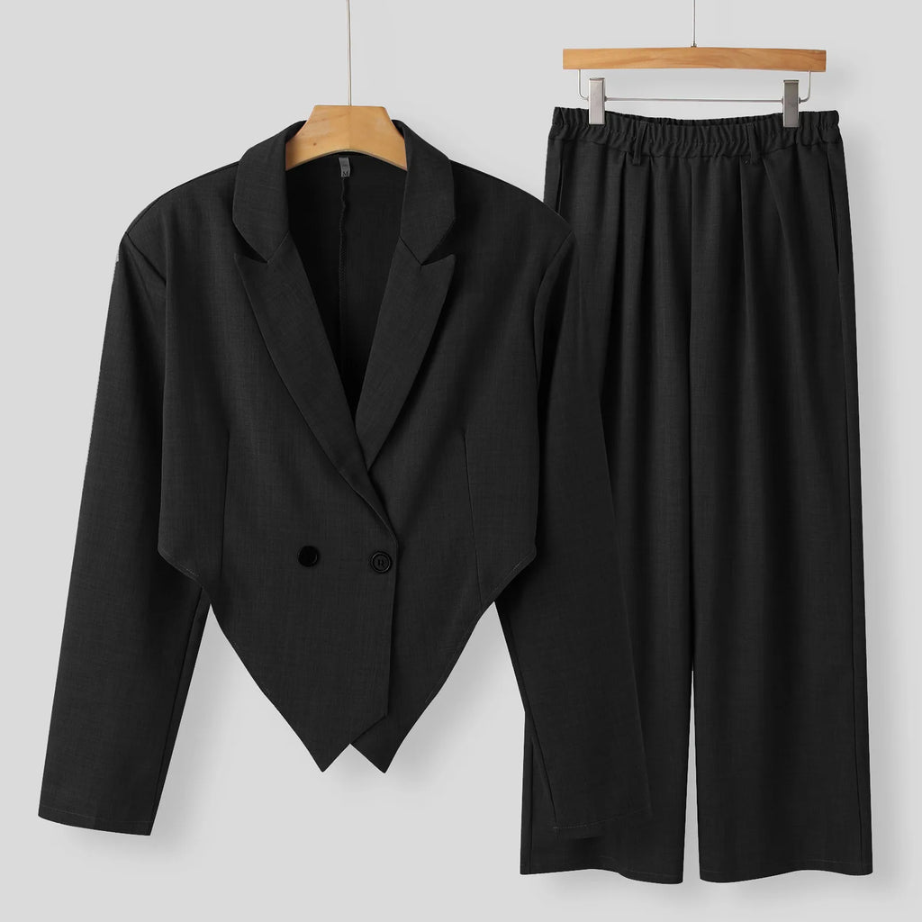 New Men's Vintage Lapel Suit Jackets and Trousers Sets Two Piece Luxury Club Party Wear Men's Outfits Fashion 2 Piece Pants Sets