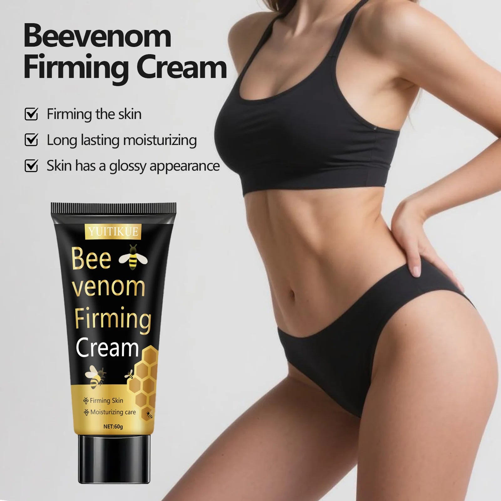 Body Firming Cream - Shaping, Fat Burning, Massage, Firming, Lifting, Fast, Niacinamide, Body Care, 60g
