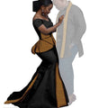 Dashiki Couple African Clothes Matching Clothes for Couples Women Ankara Print Party Dresses Fashion Men Top and Scarf Suits