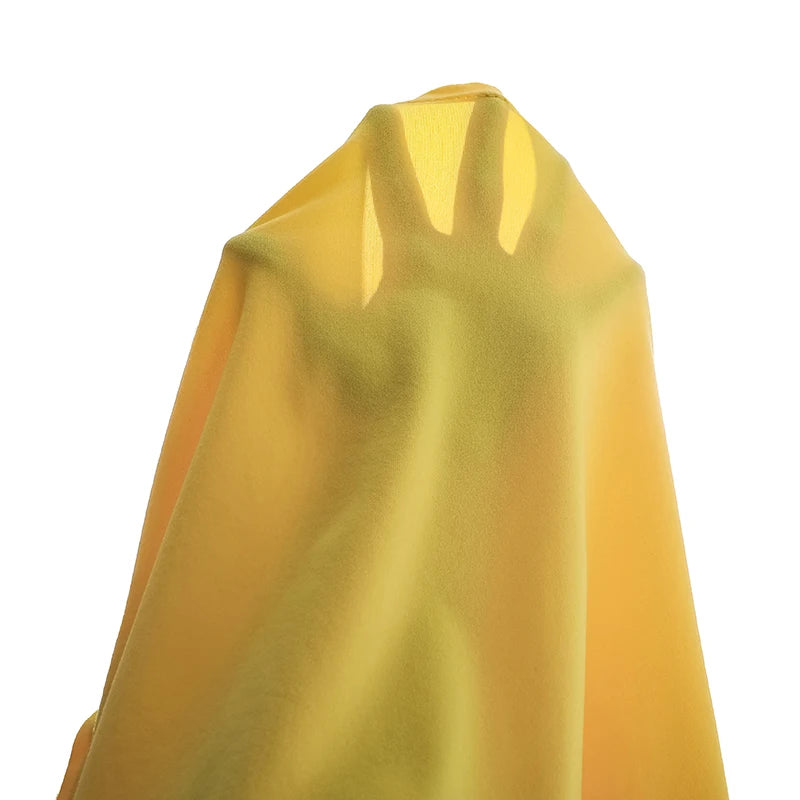 Girls 8-12 2-Piece Set, Yellow Fruit Print Off-Shoulder Top & Green Pleated Skirt, Fresh Cute for Daily Summer Wear