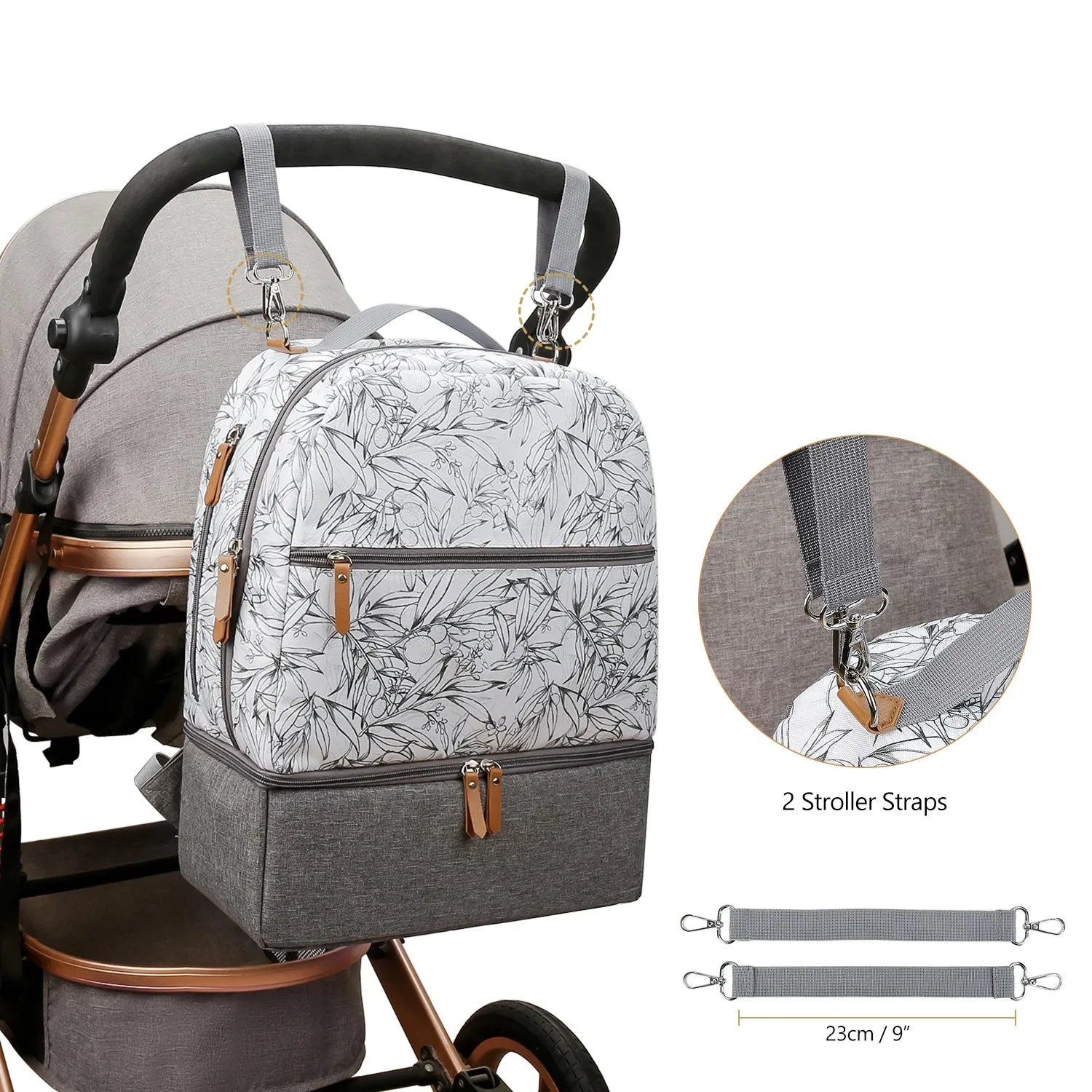 New Baby Diaper Bag Backpack Multifunctional Waterproof Maternity Nappy Bags Mommy Travel Backpack Stroller Bag Baby Nappy Cares