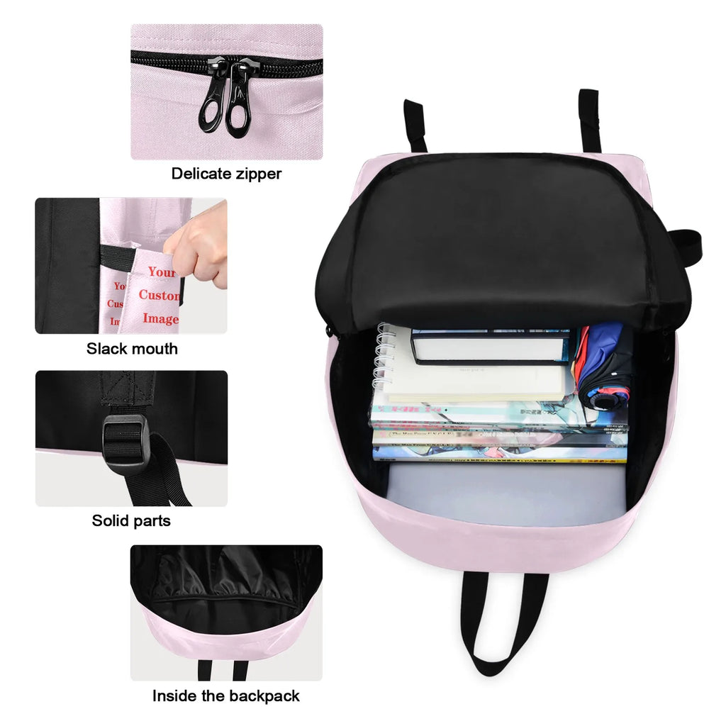 2025 New Children School Bags 2pcs Set Kids Custom pattern Backpack Boys Girls Schoolbag Baby Toddler Bag Mochila Infantil