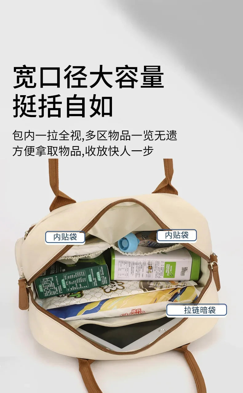 Women's Single Shoulder Bag Diaper Bags Casual Travel Nylon Crossbody Bag Lightweight Waterproof Large Capacity Shopping Handbag