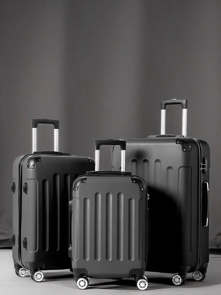 3-Piece Luggage Set Travel Lightweight Suitcases with Rolling Wheels, TSA lock & Hardside Corner, Family Travel Luggages Sets