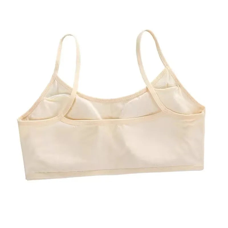 Kids Girls Training Bras Set Girls Teenage Underwear Cotton Tank Tops for 8-14 Years