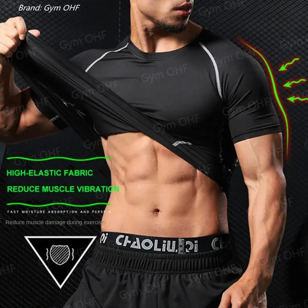 Men's Workout Compression Set Y2K Spider Printed Gym Vest Breathable Running Shorts Quick Dry Sports Rash Guard Sportwear Set
