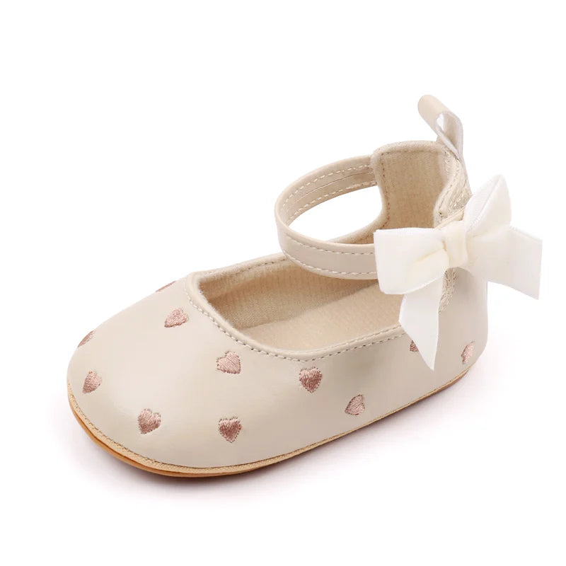 Baby Girl Shoes Cute Bowknot High Quality PU and TPR Sole Anti-slip Toddler Newborn 0-9-18 Months Prewalking Sandal 2024 BJZ3212