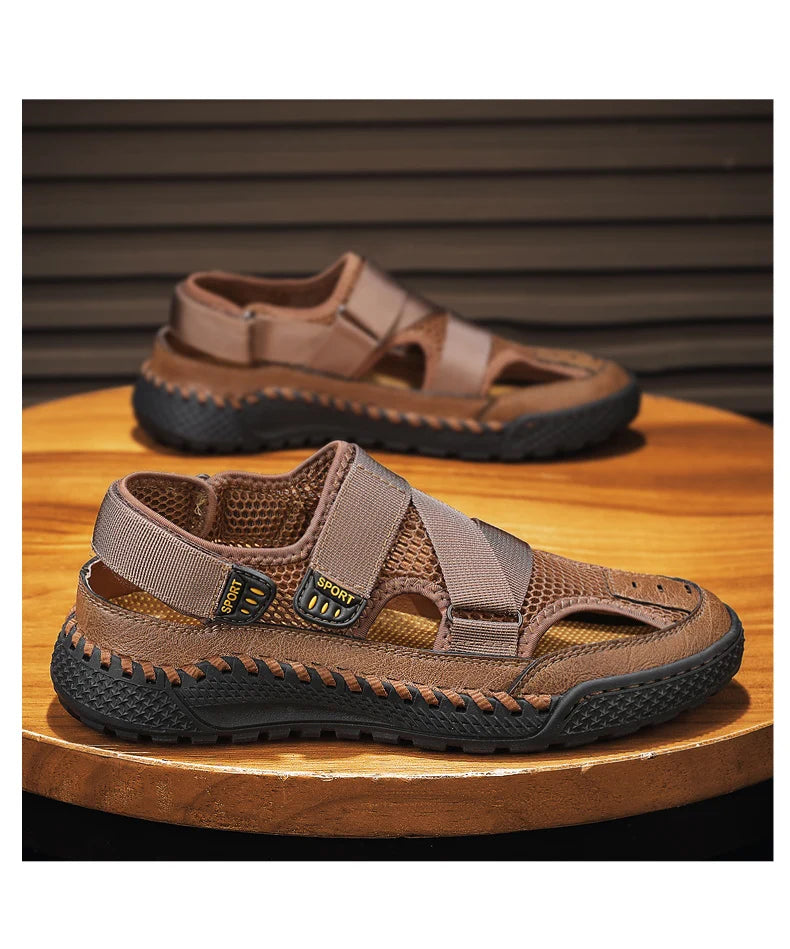 Men Summer Sandal Outdoor Casual Sandals for Men 2024 New Comfortable Trekking Hiking Sandals Beach Sandals Breathable Shoes