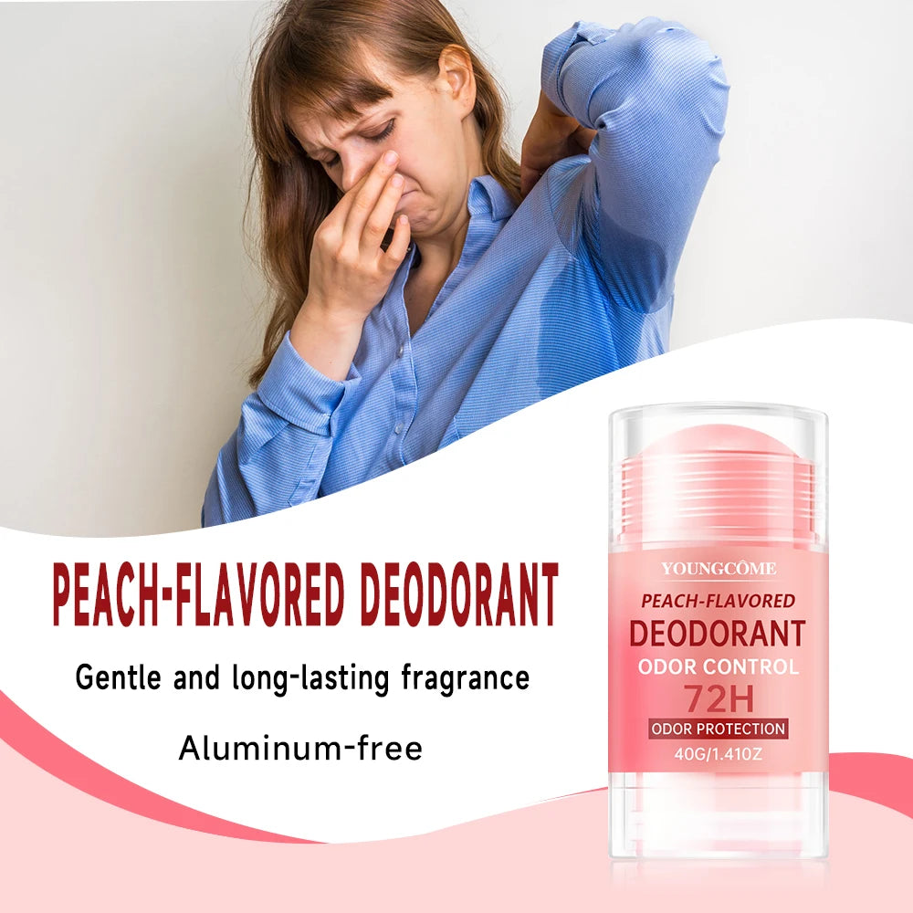 Women's Peach Vanilla Deodorant Lotion Multiple Fruits Perfume Remove Armpit Odor Underarm Atmosphere Long Lasting Fragrance
