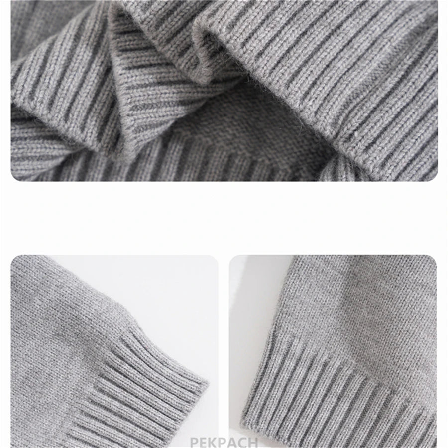 Child Minimalism Style V-Neck Sweater for Tween Boy Beige Grey Color Knitwear Korean Kids Spring Autumn Casual Knitted Clothing
