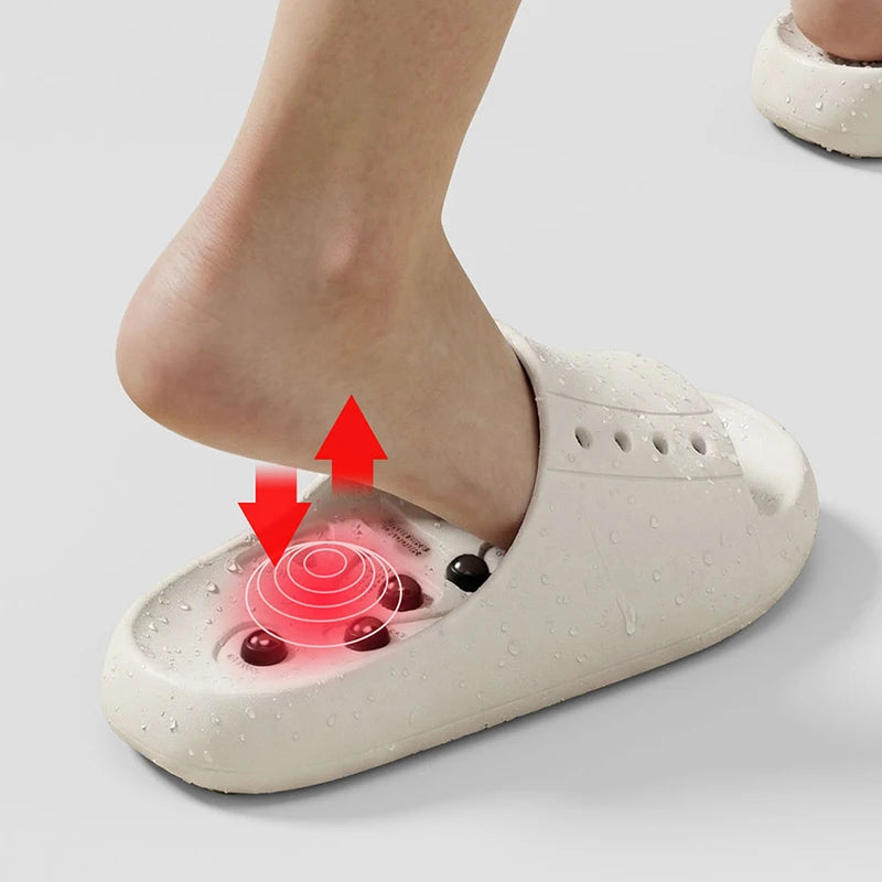 Massage Women's Slippers House Healthy Designer Woman Shoes Summer Foot Therapy Flat New Indoor Bathroom Slides Couple Soft Sole