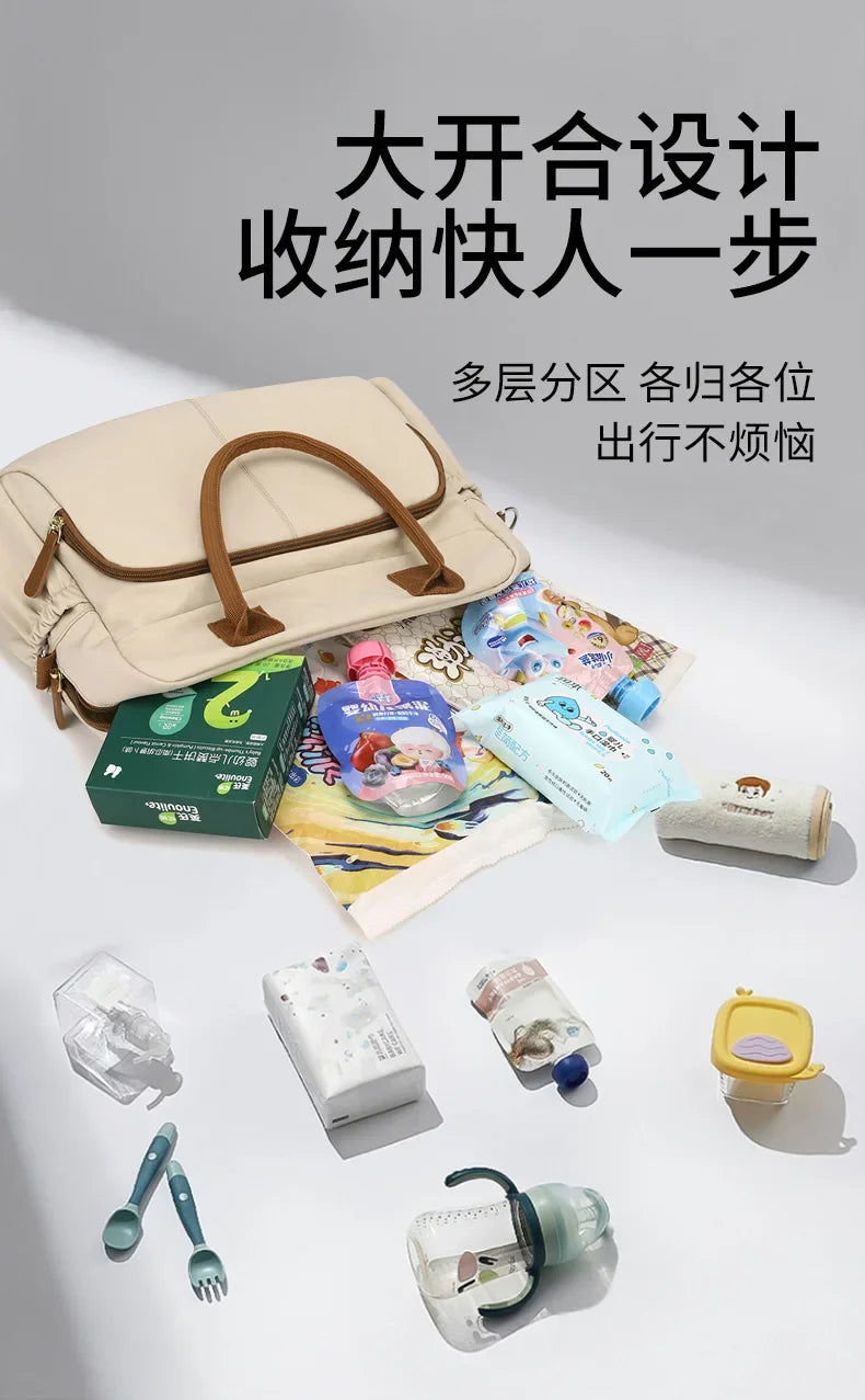 Women's Single Shoulder Bag Diaper Bags Casual Travel Nylon Crossbody Bag Lightweight Waterproof Large Capacity Shopping Handbag