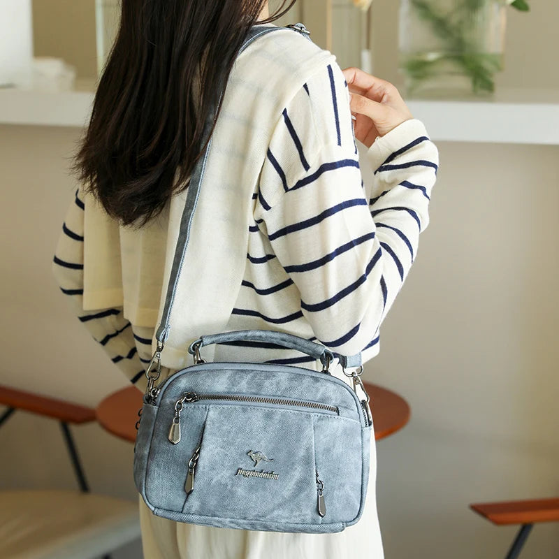 New Women Bags Trend nylon Messenger Handbag Multiple pockets Crossbody Bags Ladies High Quality Shoulder Bag Purses for Womens