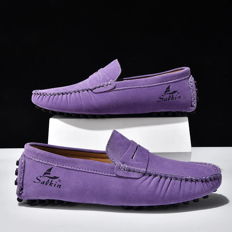 High Quality Women Shoes Lightweight Leather Moccasins Handmade Comforty Fashion Sneakers Mom nurse Flats Soft Walking 2025 New