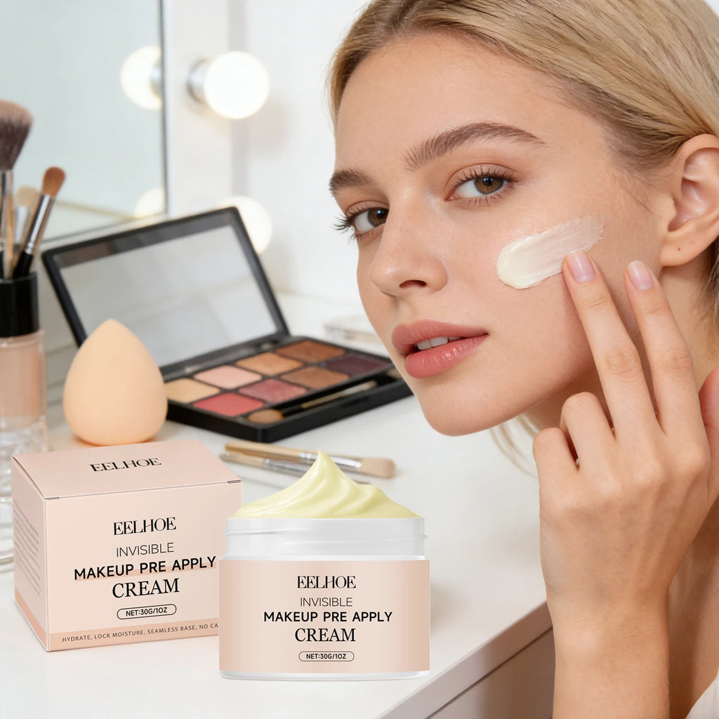 Pre Primer Invisible Makeup Waterproof Minimize Pore Brightening Skin Tone Natural Isolation Pre Apply Cream Primer Makeup 30g