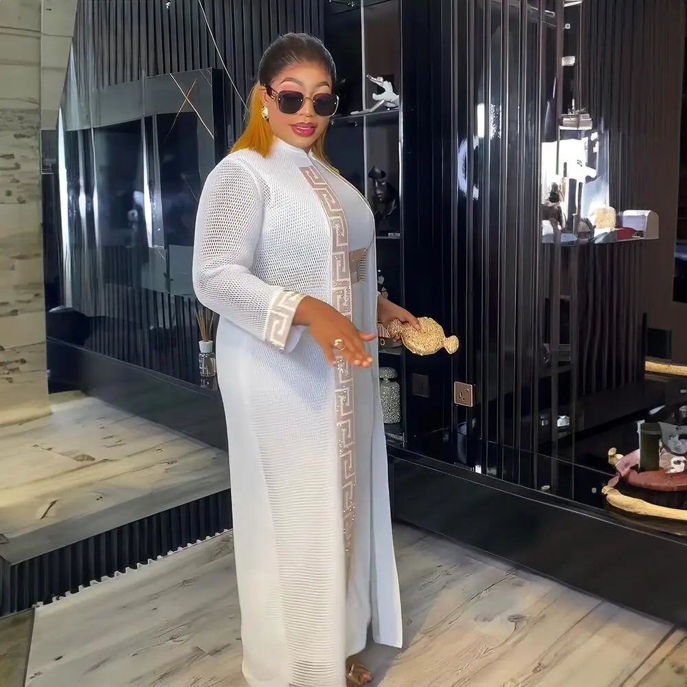 Fresh women african dress Rhine Stone african party dresses woman elegant couples turkey dresses for women luxury elegant