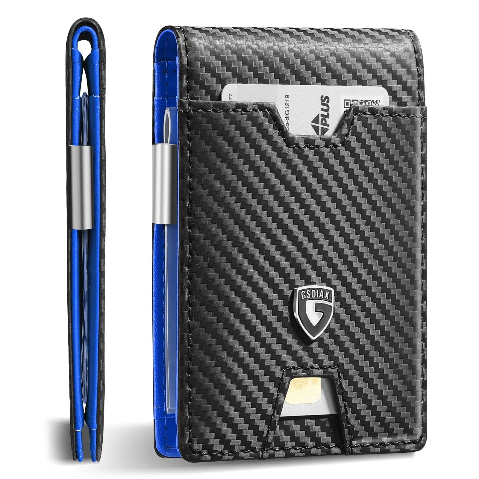 Men'S Multi-Slot Rfid Anti-Magnetic And Anti-Theft Multi-Functional Wallet With US Dollar Card Holder GSOIAX Men's wallet