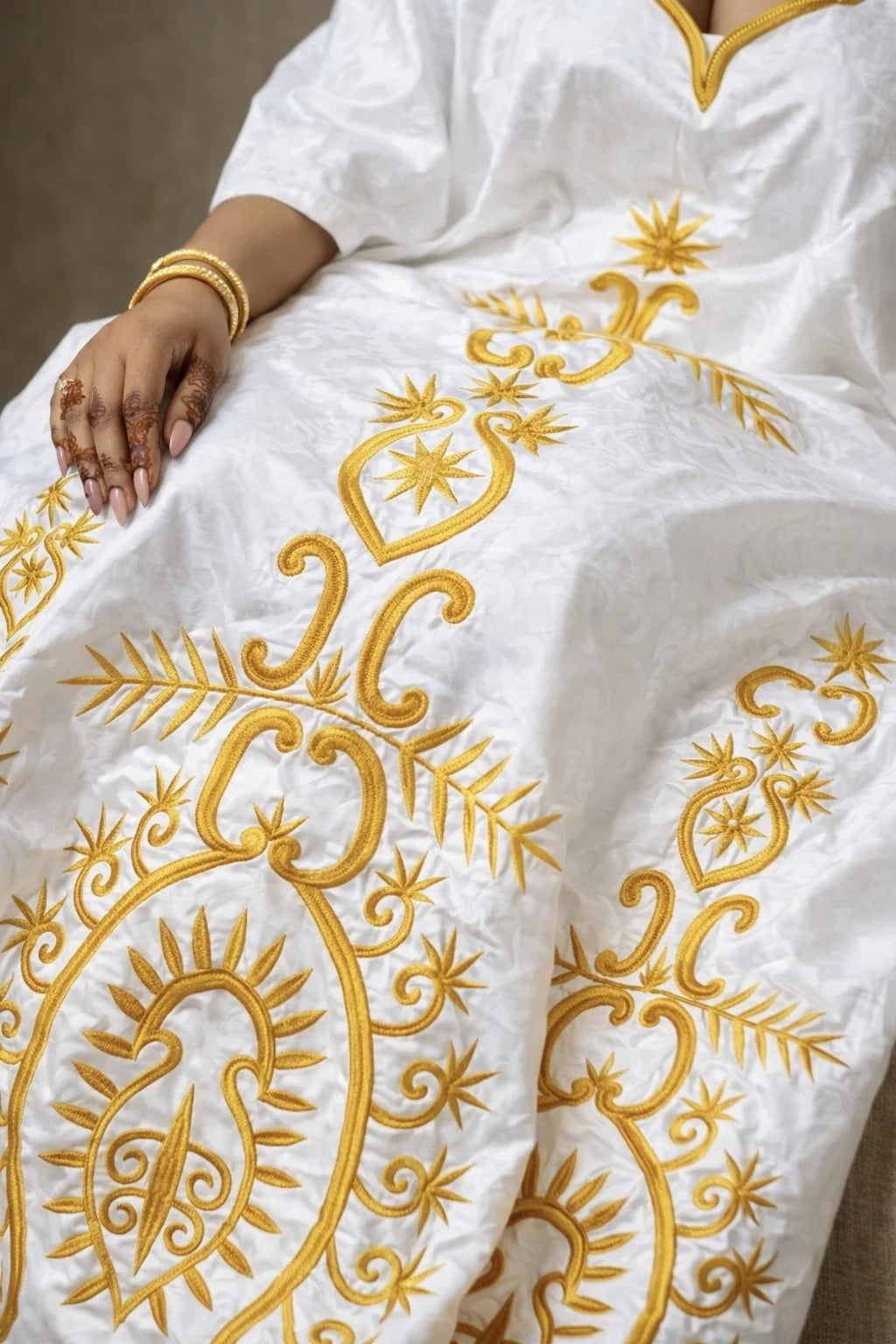 White And Gold African Women Bazin Riche Boubou Dress Original Nigeria Basin Rich Wedding Party Dashiki Gown Shining Robe