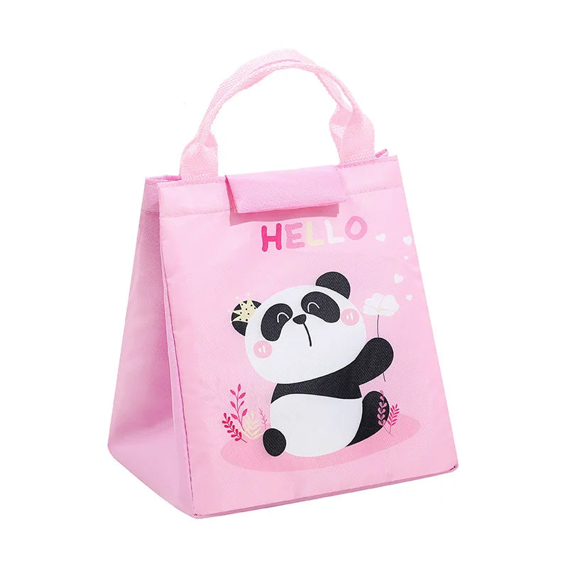 Kids Lunch Bag for School Portable Thermal Bag Children Cartoon Insulated Lunch Bag Cooler Bento Pouch Dinner Container Handbags