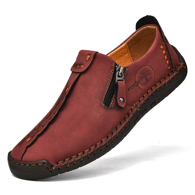 Men Casual Leather Shoes Comfortable Anti-slip Flat Shoes Soft Leather Shoes Hot Sales Free Delivery of Men Shoes In Large Size