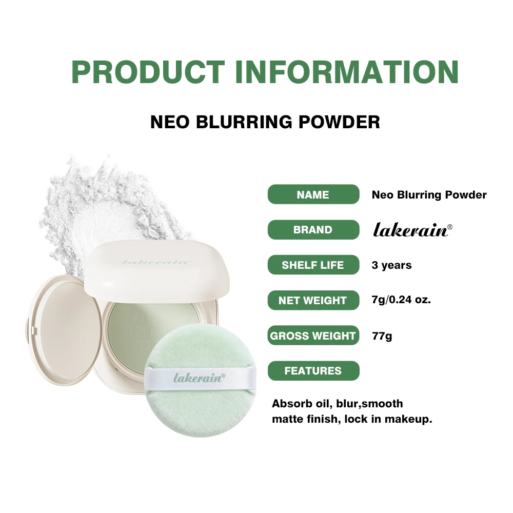 Neo Blurring Powder Setting powder Korean Oil-Control Compact with Pore Blurring Smoothing Finish Water proof Makeup