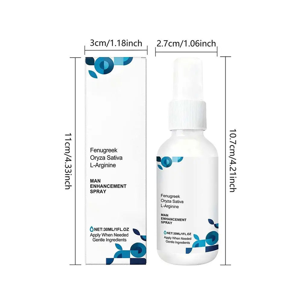 Men's Gently Care Spray Nourishes Men's Bodies Daily Condition Active Energy Recovery Care Enhancing Refreshed Body Care Spray