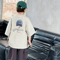 New Summer High Quality Teenage Children Short Sleeve Cotton T-shirt for a Boy Casual Tee Tops Kids Elegant Luxury Tshirt Wear