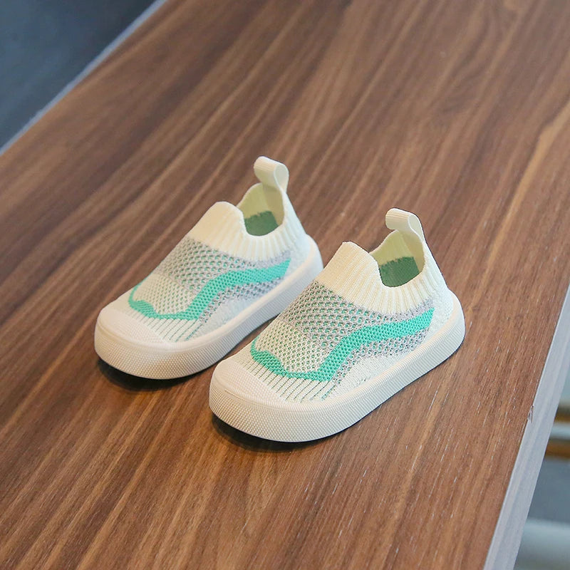 2024 New Baby Shoes Spring Summer Mesh Breathable Non-Slip Toddler Kids First Walkers Lightweight Slip-on Casual Sport Shoes