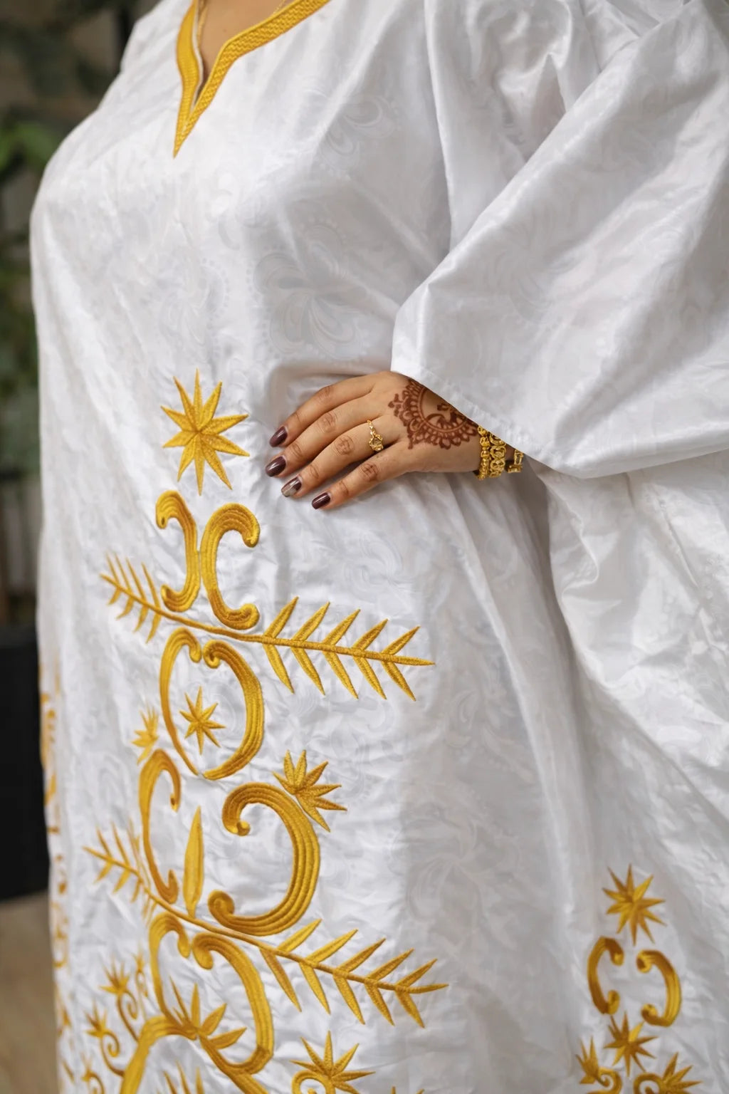 White And Gold African Women Bazin Riche Boubou Dress Original Nigeria Basin Rich Wedding Party Dashiki Gown Shining Robe