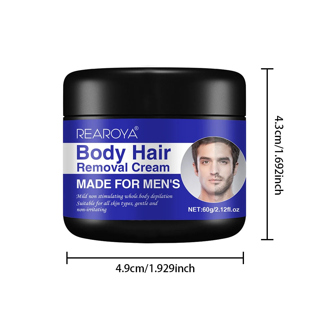 Men'S Painless Hair Removal Cream Mild Non Irritating Hair Removal Cream Body Arm Armpit Leg Gentle Refreshing Hair Removal