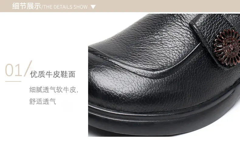 Genuine leather loafers women  comfortable gray shoes low heels luxury ladies court shoes slip on moccasins elegant dress flats