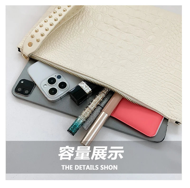 Fashion Luxury Handbags Women Bag PU Leather Clutch Ladies Evening Envelope Bag Female Day Clutches Purse Portable Wristlet Bag