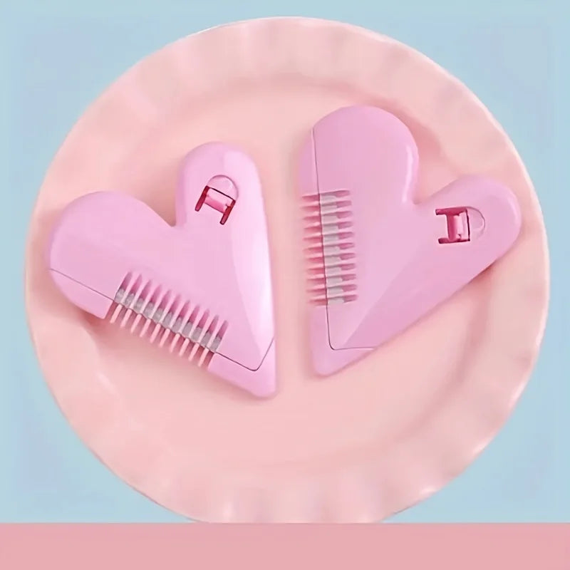 1pc Portable Pink Pubic Hair Trimmer for Women - Private and Discreet Shaping Tool with Comb Blade