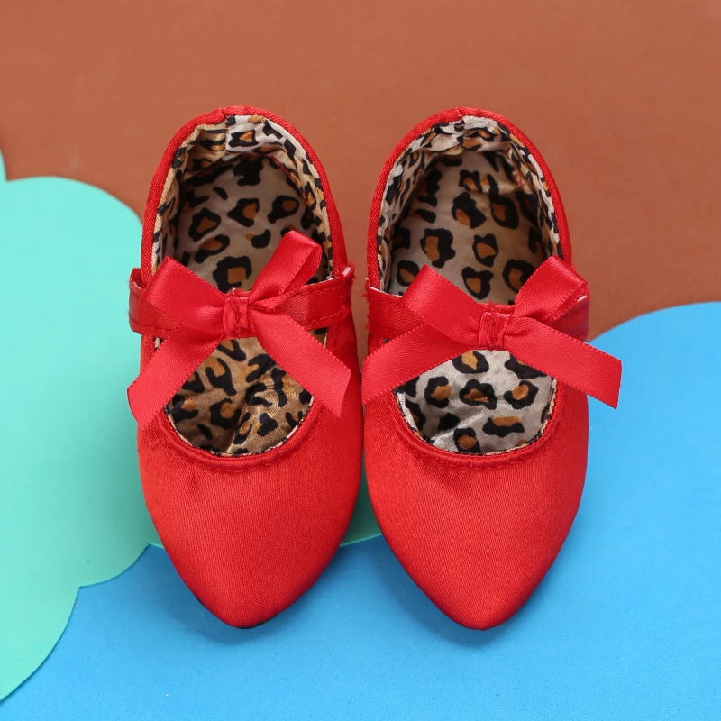 2026 New Infant Newborn Baby Girl High Heels Shoes Princess Bow First Birthday Party Shoes Photo Props Shoes 10CM / 10.5CM