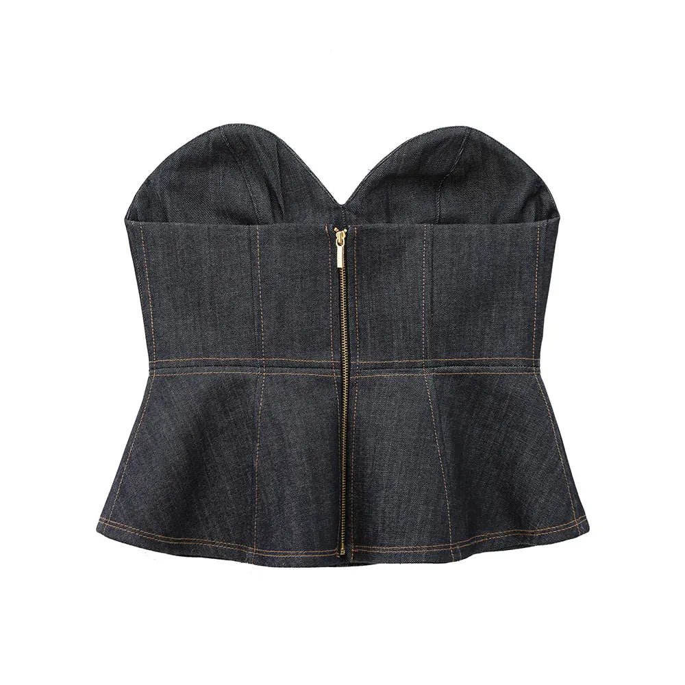 HH Women Denim Blazer Coat Single Breasted Long Sleeve Lapel Suit Jacket With Pockets Female 2025 Spring New Fashion Outwear