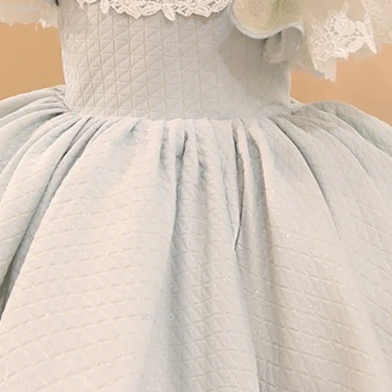 Girls Princess Party Dress Flower Girl Wedding Birthday Evening Reception Formal Wear Clothes Pageant Gown Kids Host Performance
