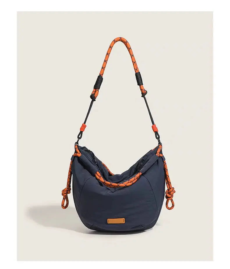 Women Bags Nylon 2026 New Fashion Luxury Korean Sweet Office Lady High-Capacity Shoulder Bag Handbag