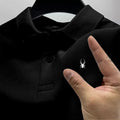 Summer new men's polo collar shirt, casual and versatile, high-quality short sleeved printed multi-color T-shirt top for busines