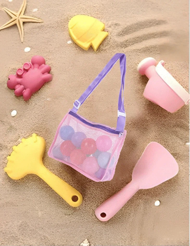 Children's Toy Storage Bag Travel Travel Beach Bag Hollow Can See Through The Beach Net Bag Shoulder Bag
