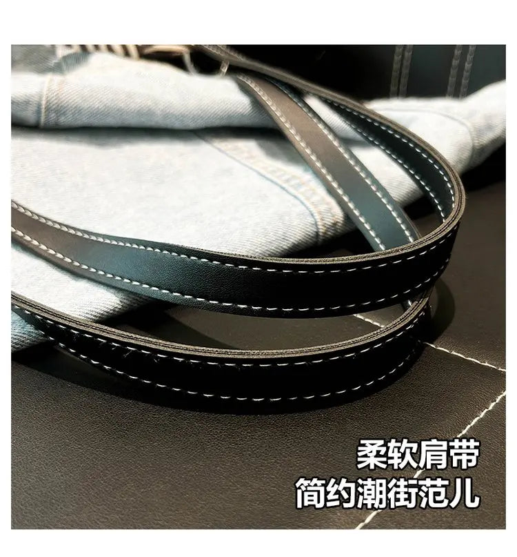 Nylon Shoulder Tote Bag Large Capacity Waterproof for Women Office Shopping Travel Daily