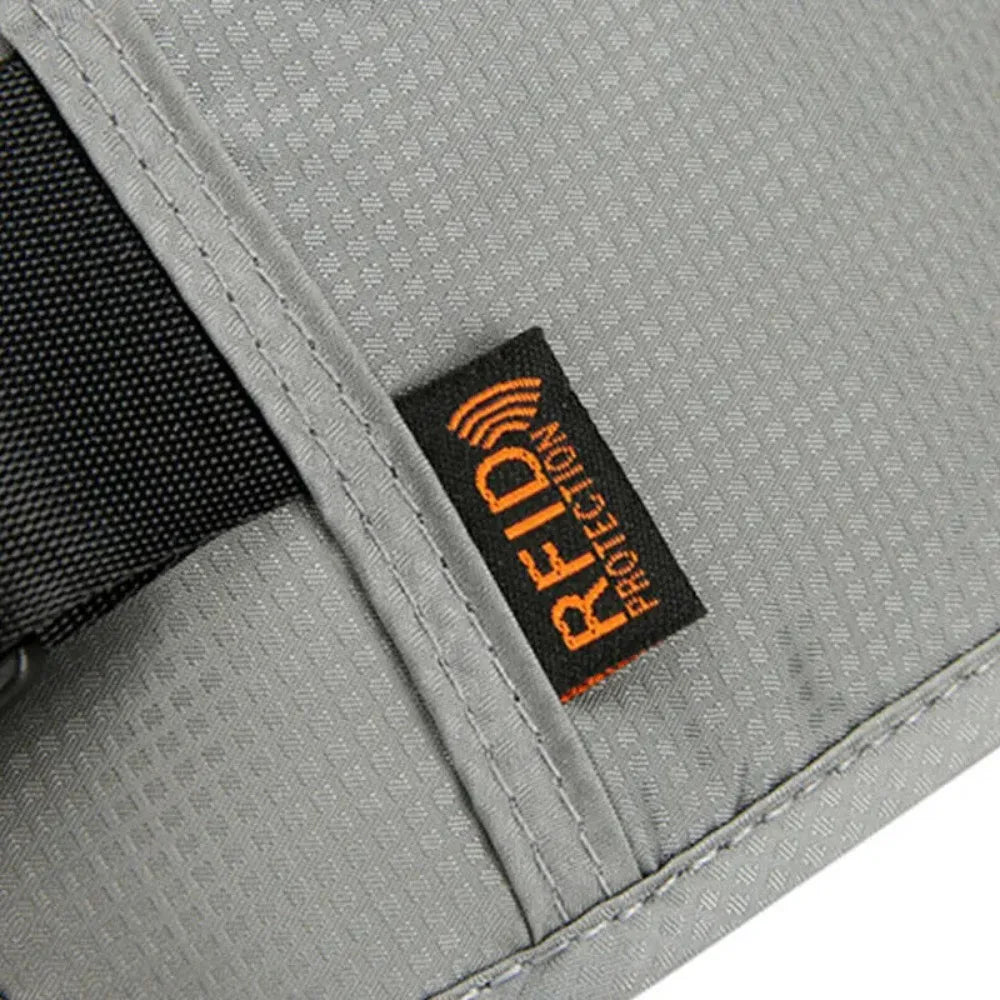 RFID Blocking Waterproof Sport Travel Phone Money Belt Bag Fanny Packs Men Women Hidden Wallet Passport Holder Bag Big Capacity