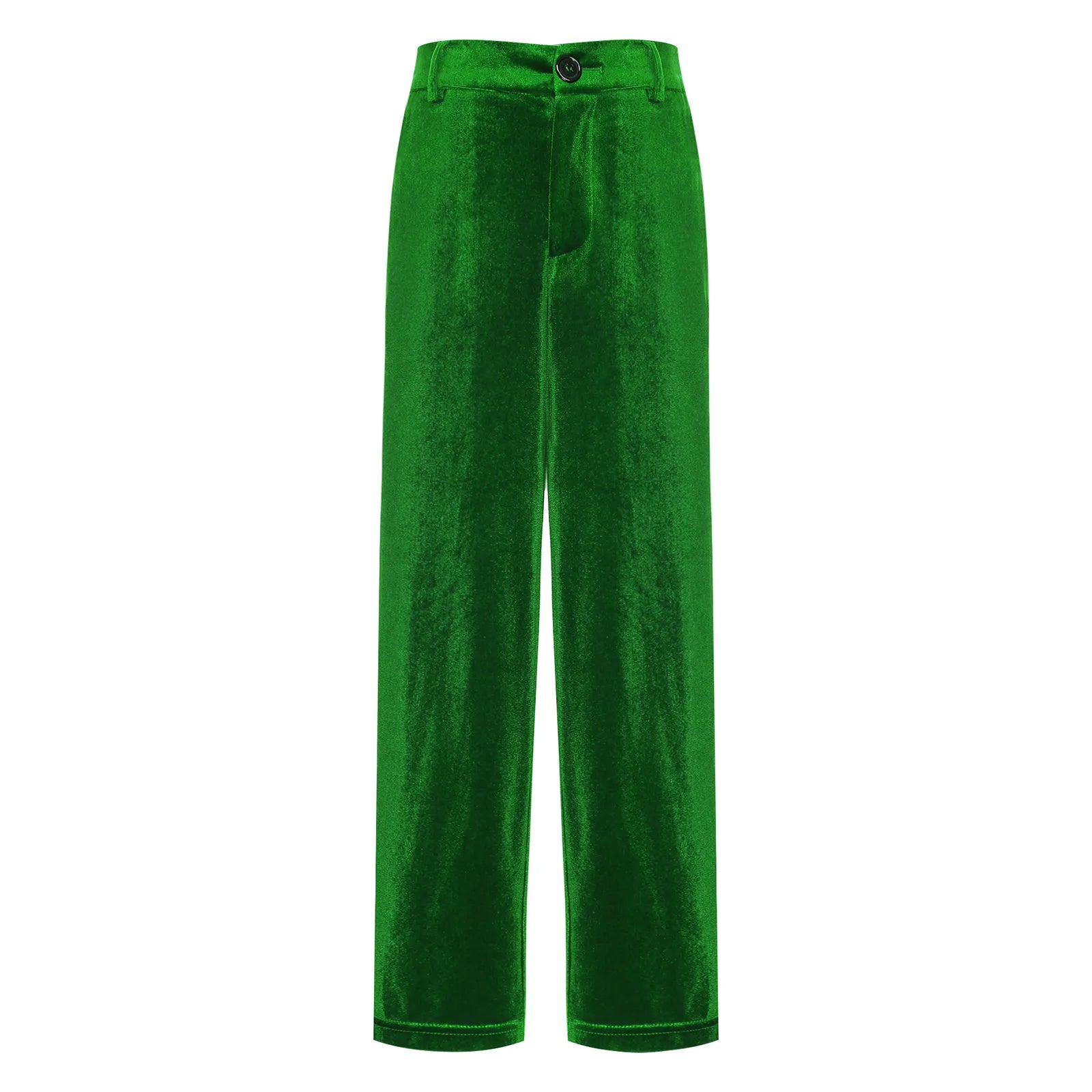 Kids Boys Velvet Pants Gentleman Suit Trousers Christmas Costume Straight Pants for Formal Party Birthday Wedding Child Trousers