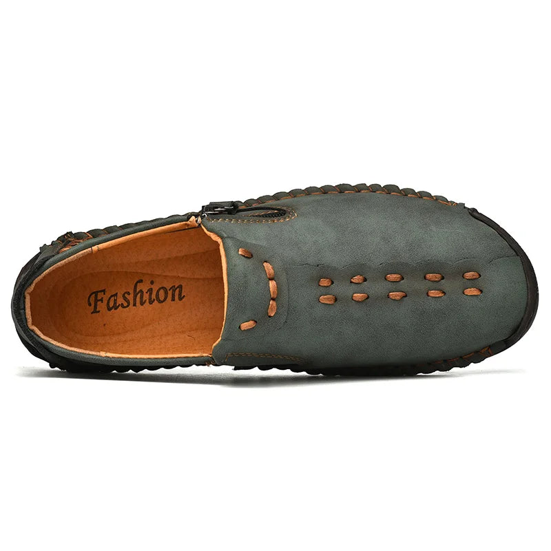Men Casual Leather Shoes Comfortable Anti-slip Flat Shoes Soft Leather Shoes Hot Sales Free Delivery of Men Shoes In Large Size