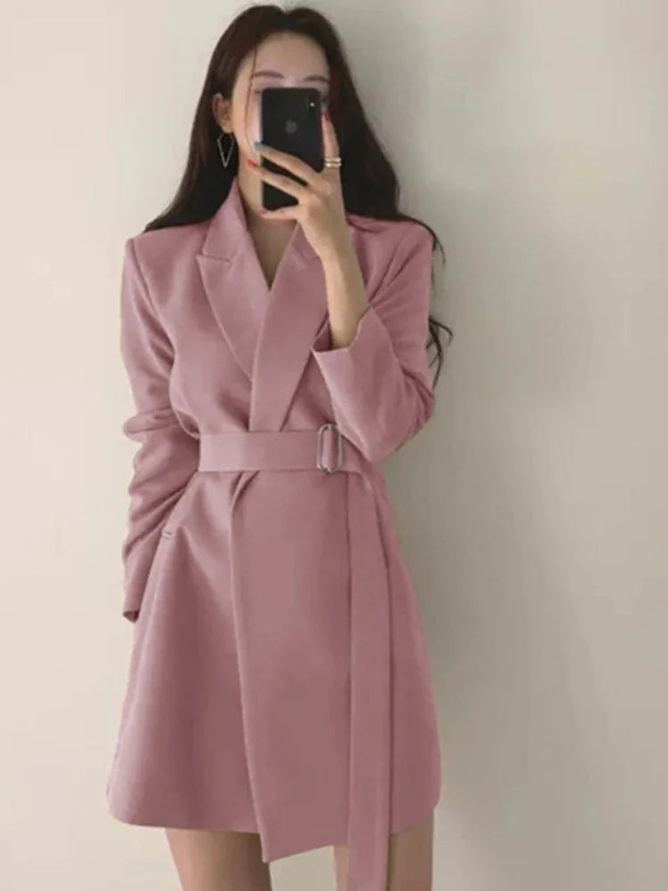 Women's Blazers New in Outer wears New in Casual Temperament High Quality Jacket Ladies Tops White Official Blazer Women