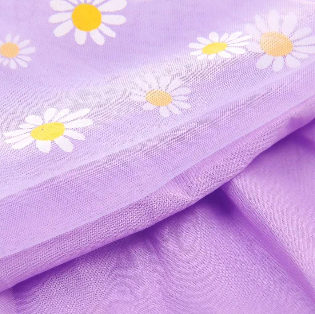 KEAIYOUHUO Summer Baby Girls Dresses Children Sling Daisy Printed Dress For Toddler Girl Princess Wedding Party Birthday Outfits