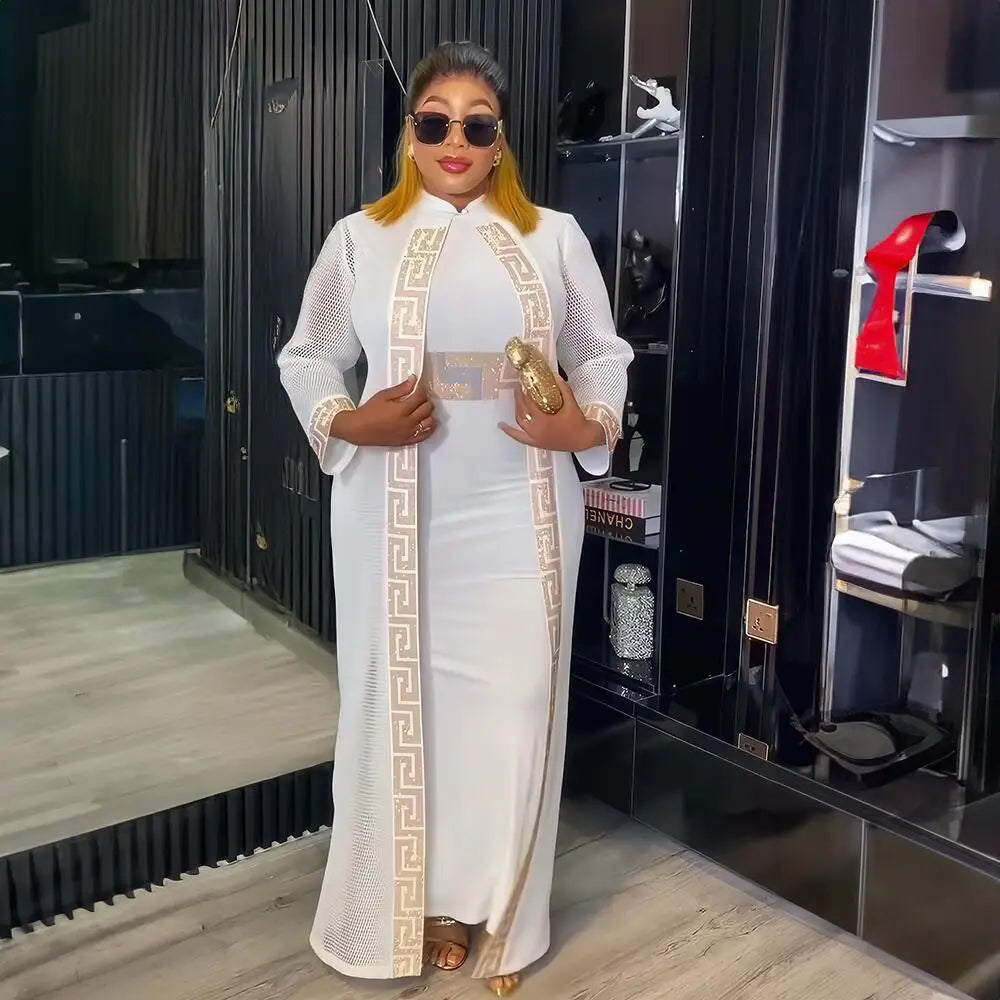 Fresh women african dress Rhine Stone african party dresses woman elegant couples turkey dresses for women luxury elegant