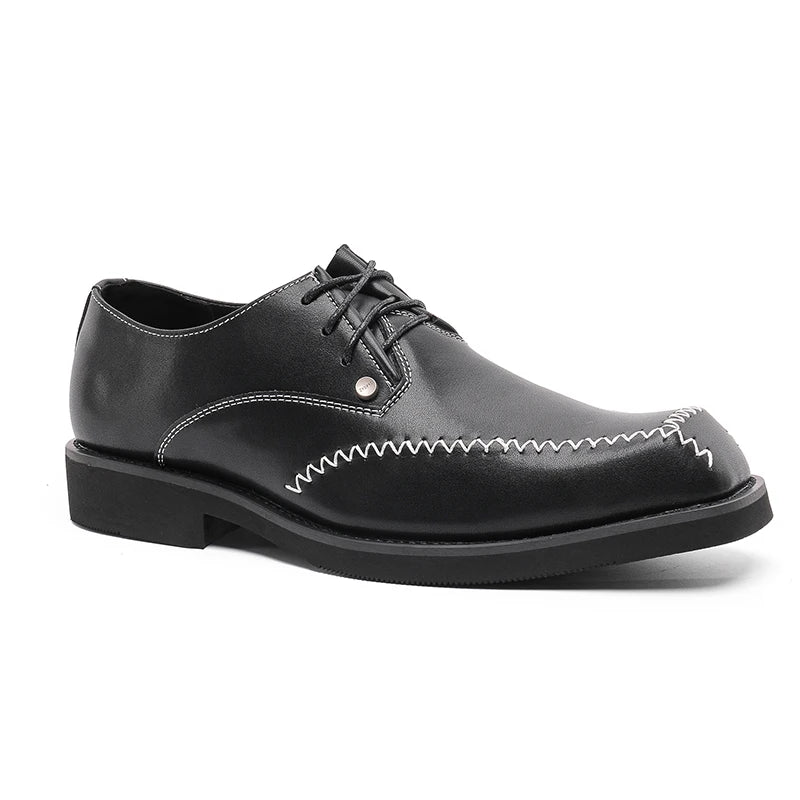 Hot Selling Men's Genuine Leather Shoes Europe America Thick Soled Wedding Shoes for Groom Fashionable Men's Business Shoes